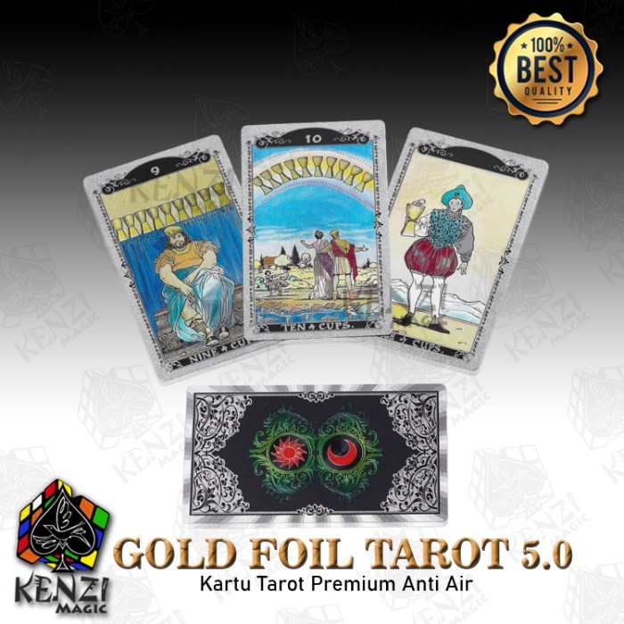 Kartu Tarot Neo Rider Waite Anti Air Pvc Waterproof Gold Foil 5.0 Terbaik