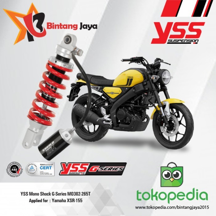 YSS Mono Shock G-Series MO302-265T Yamaha XSR-155