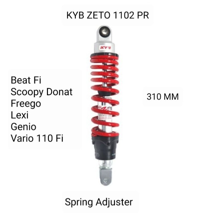 SHCOK KYB ZETO 1102 BEAT FI SCOOPY FI NEW LEXI FREEGO VARIO FI GENIO
