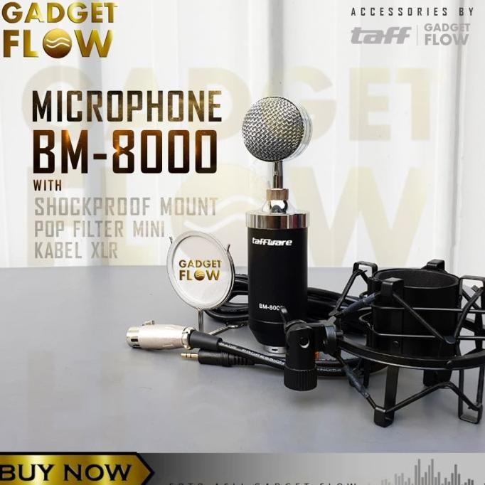 Microphone Mic Kondenser Condenser BM8000 BM 8000 PAKET RECORDING