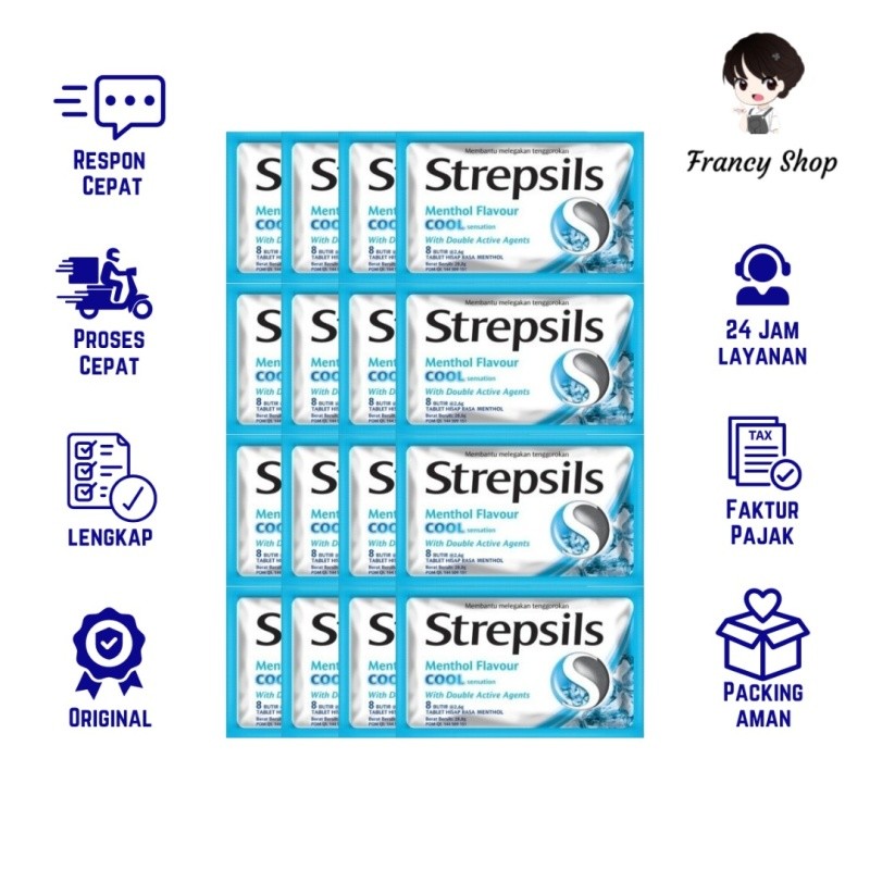 

Paket Murah Strepsil Cool Mint Permen Pelega Tenggorokan 2.6 gr x16 Pcs