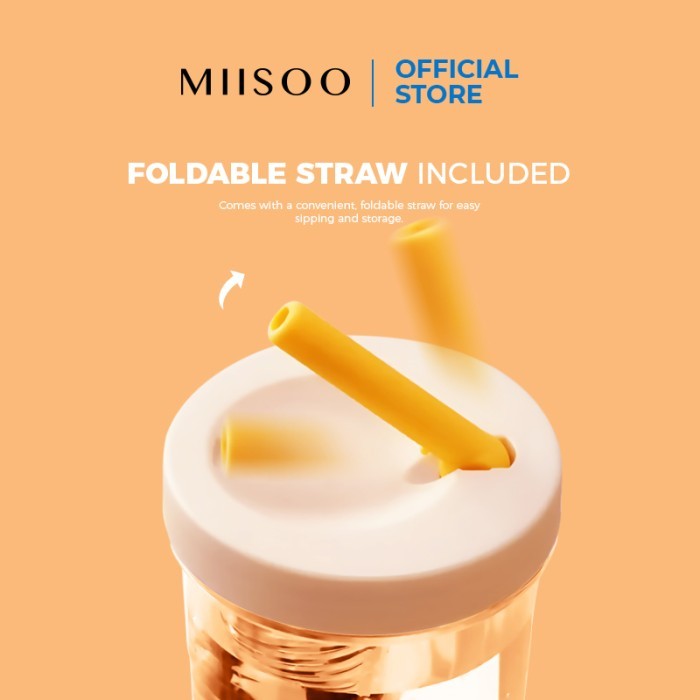 Miisoo Botol Minum Infused Botol Olahraga Botol Jus Buah Segar Botol