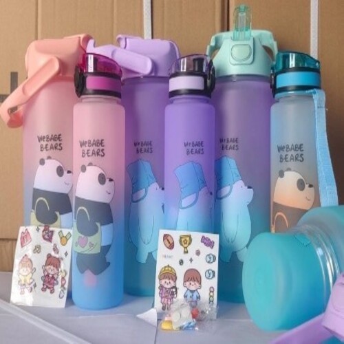 Miisoo Botol Minum Bears Couple Gradasi 1Set Isi 2Pcs 2000Ml & 800Ml