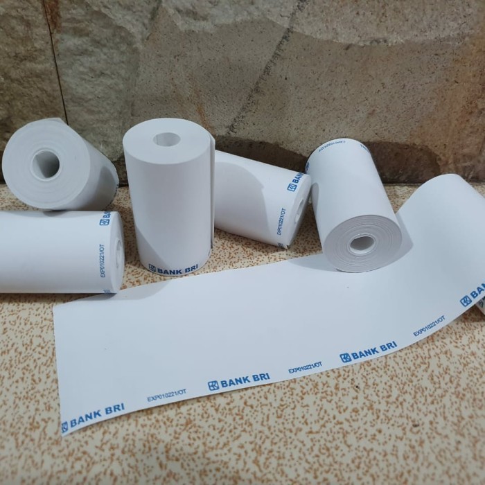 

Kertas Struk Kasir Paper Rol Logo Bank Bri 57X12Meter 57X33Mm Thermal Terlaris