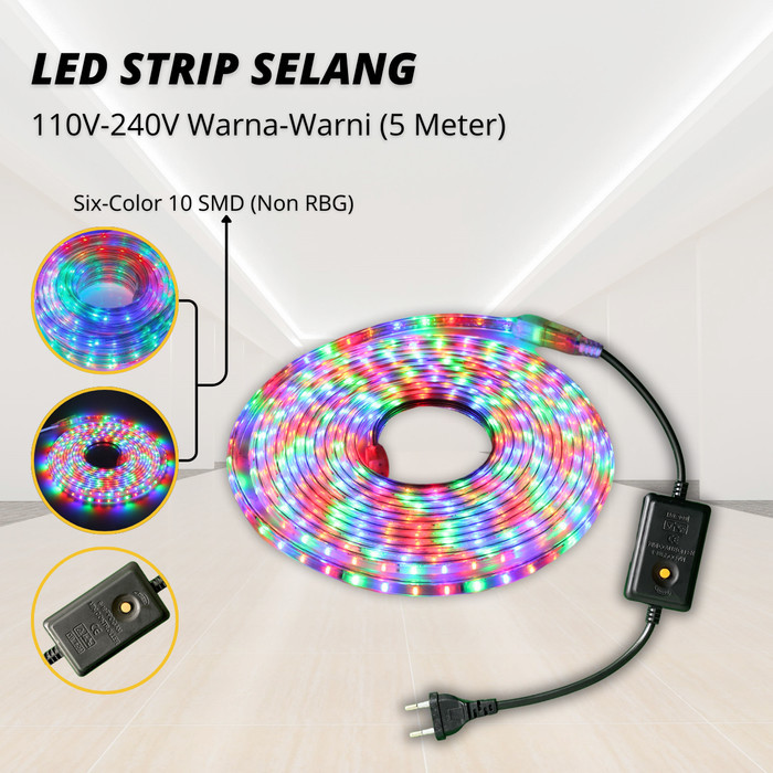 Led Strip Neon - Lampu Led Neon Flex Selang 220V - Meteran Sign - Es