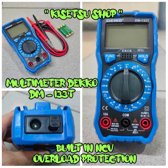Ready DEKKO MULTIMETER DIGITAL / AVOMETER DIGITAL ORIGINAL