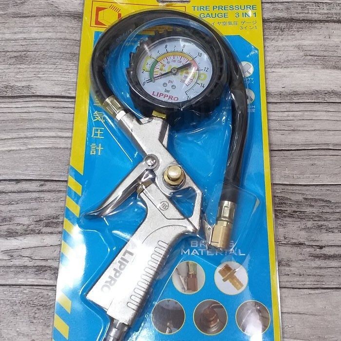 Terlaris Lippro Tire Pressure Gauge 3 In 1 Lippro Inflator Lippro 3 Fungsi SALE