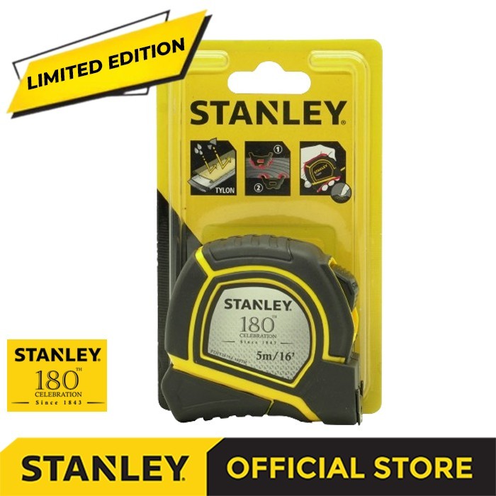 Terlaris Stanley 180th Tylon Tape Rules / Meteran Manual 5M STHT36194-180TH SALE