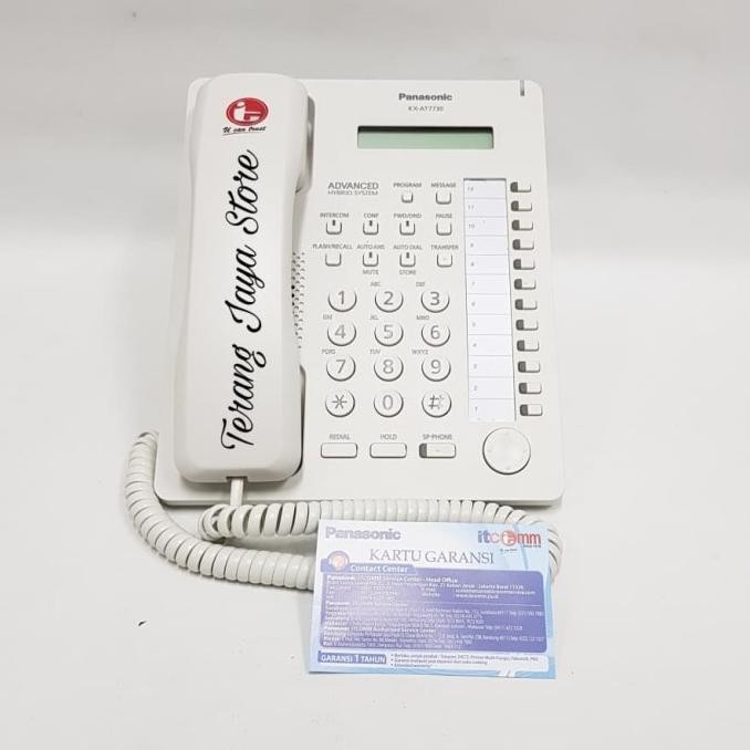 Telepon Panasonic KX-AT7730 Telepon Digital Panasonic KX-AT7730 Putih