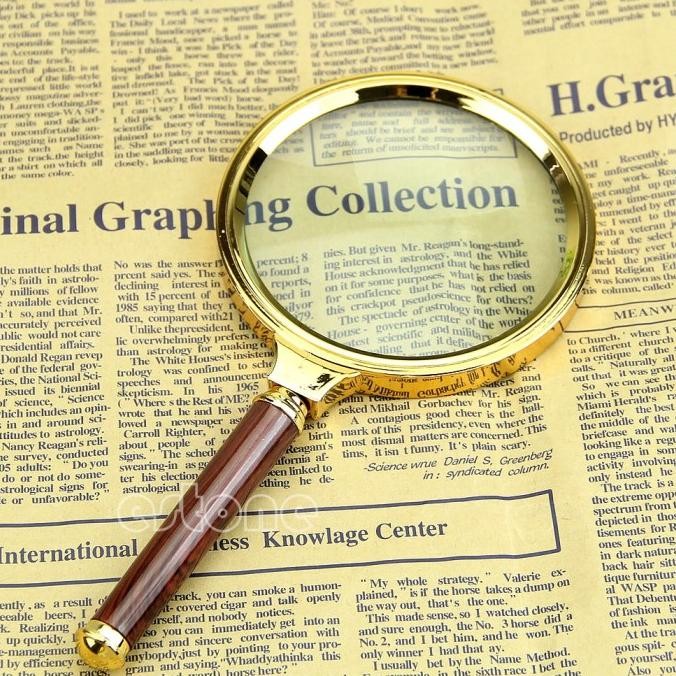 

Kaca Pembesar 10X Diameter 90Mm Untuk Membaca