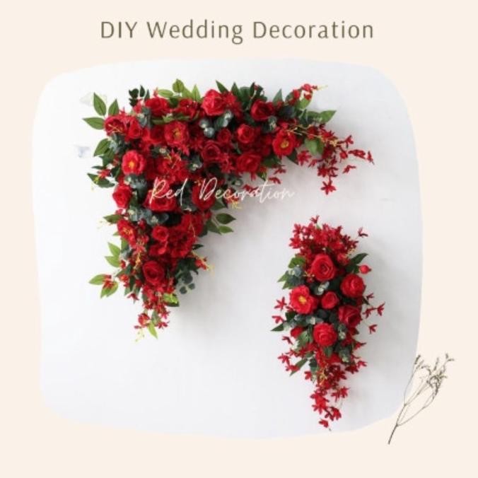 Bunga dekorasi pelaminan / dekorasi akad diy wedding Artificial