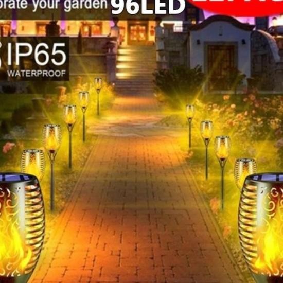 Lampu Taman Tenaga Outdoor Lampu Hias Obor Led Tancap Taman