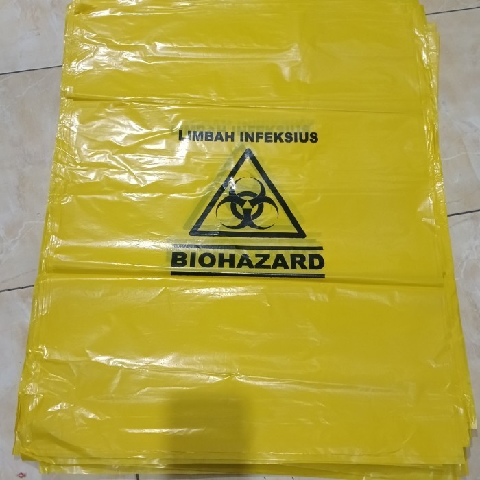 Plastik Limbah Medis Kuning / Plastik Sampah Medis Kuning Biohazard