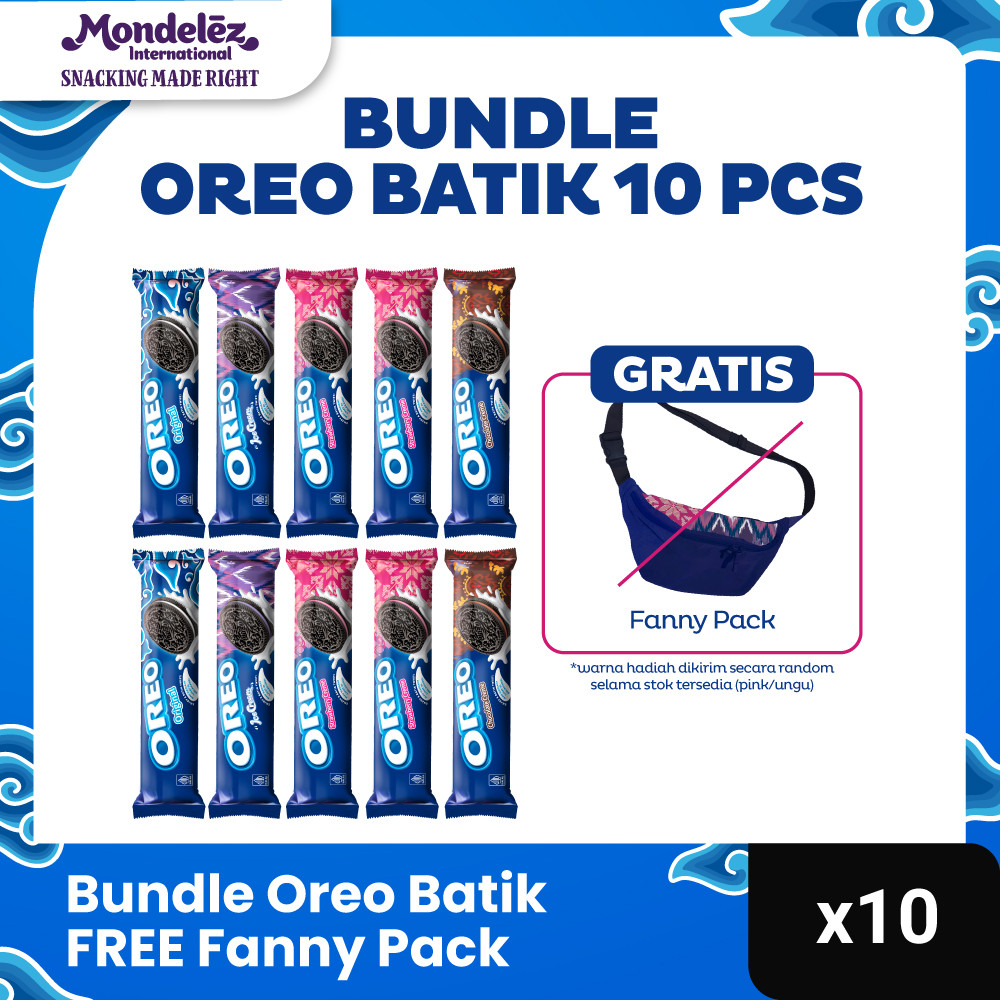 

Bundle Oreo Batik FREE Fanny Pack - 119.6G x 10 [ LIMITED EDITION ]