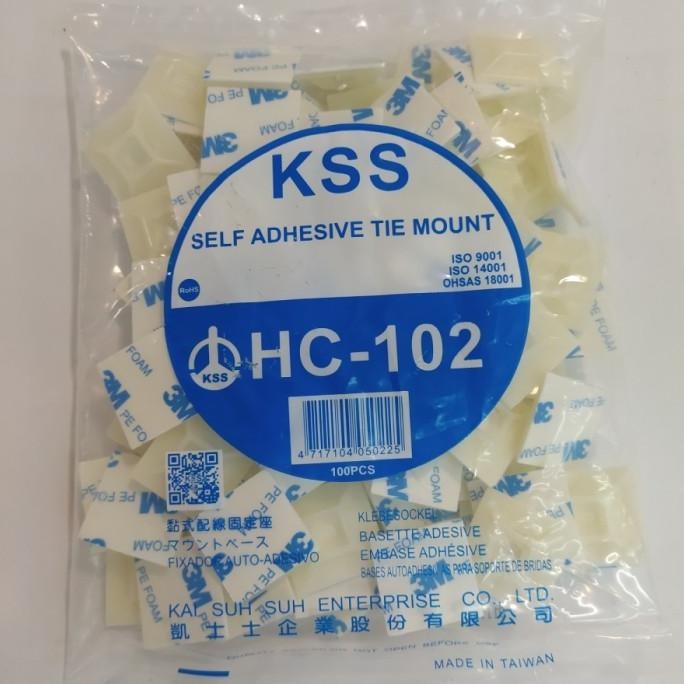 

KSS Self Adhesive Tie Mount HC-102 (PEREKAT 3M)