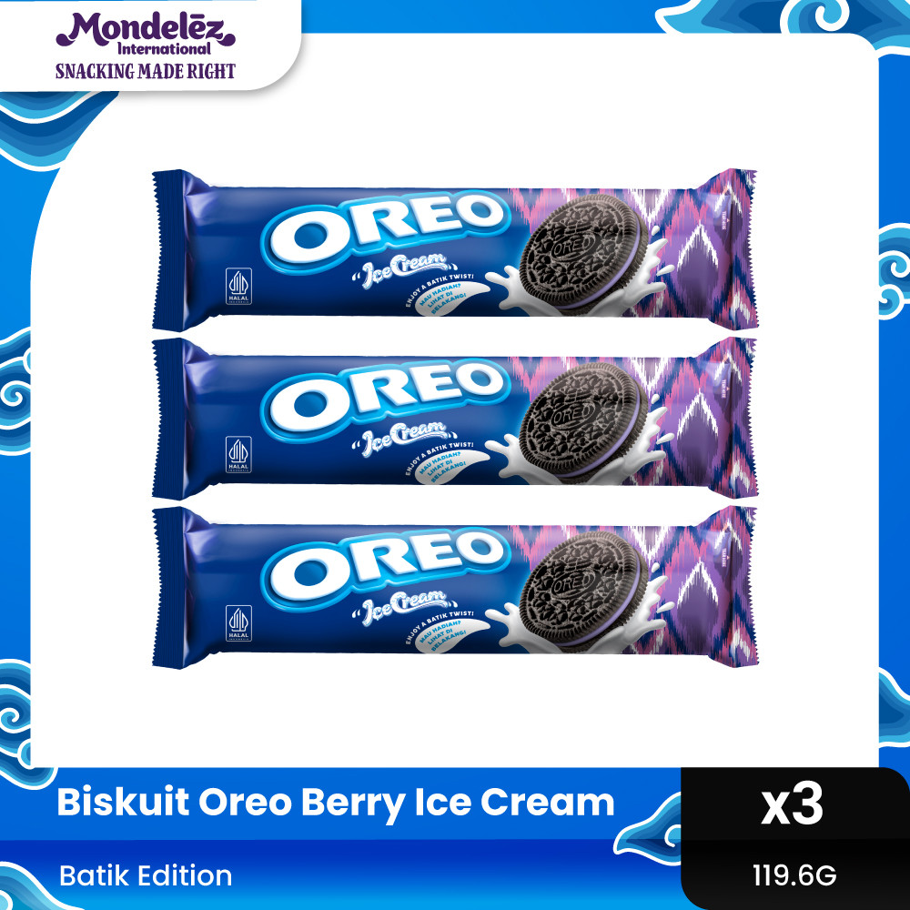 

OREO BATIK BERRY ICE CREAM 119.6G x 3