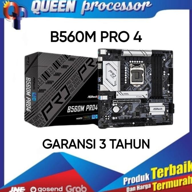 Jual Asrock B560M Pro4 (Lga1200, B560, Ddr4) Garansi 3 Tahun Promo