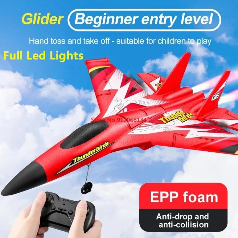 OUTSIDE 200M FULL LED LIGHTING REMOTE CONTROL FIGHTER 2.4G HAND THROWN TAKEOFF WATERPROOF EPP MATERI