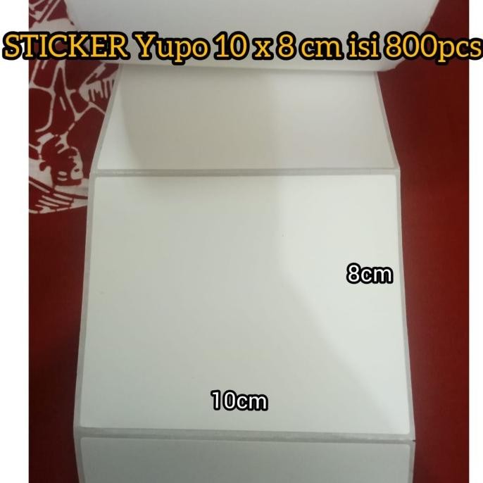 

TERBARU - STICKER BARCODE YUPO 10 X 8CM ISI 800PCS