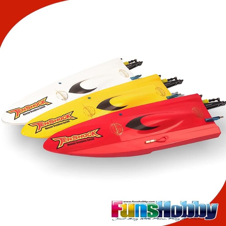 TENSHOCK MINI MONO GLASS FIBER ARTR RC TOY BOAT W/MOTOR ESC PROPELLER HIGH SPEED REMOTE RADIO CONTRO