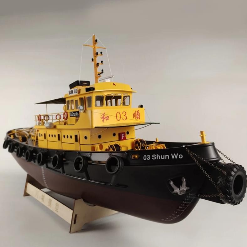 RC BOAT 1:35WOSHUN03 HARBOR TUG MODEL FRP HULL ELECTRIC BOAT MODEL ASSEMBLY KIT