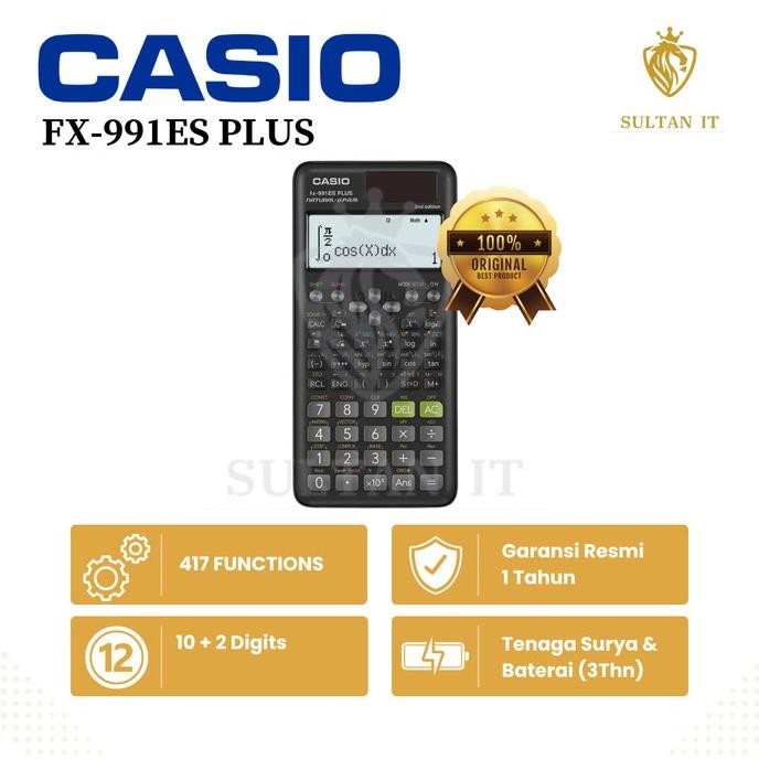 

TERLARIS - KALKULATOR SCIENTIFIC CASIO FX 991ES PLUS ORI