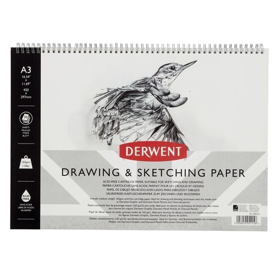 

Triyper Buku Sketsa Derwent A3 Sketch Pad Wire Bound Drawing Sketching Paper