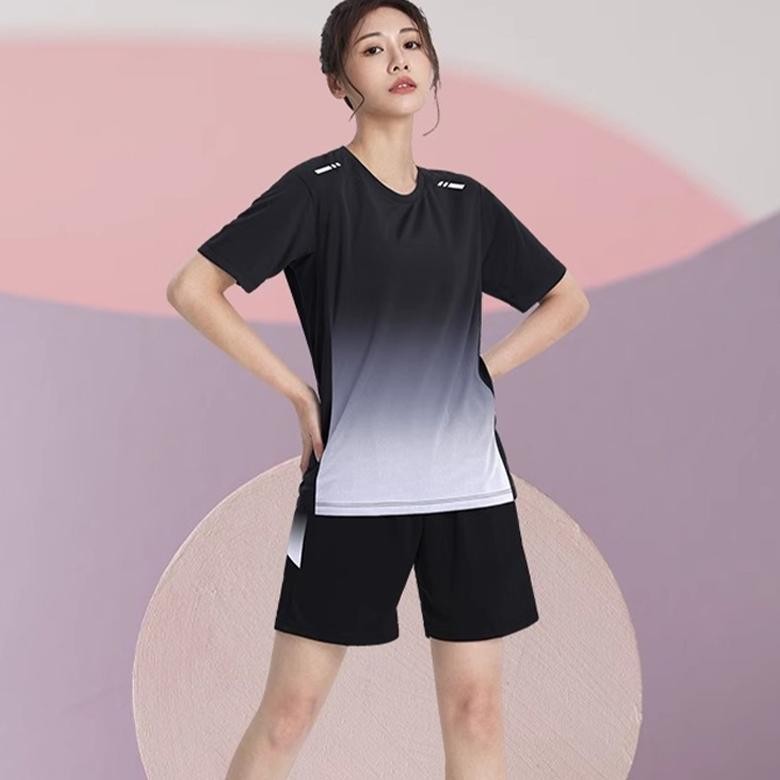 KAMB baju olahraga lari wanita gym set