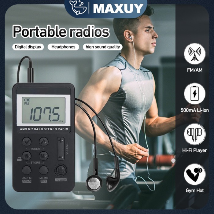 TERBARU RADIO MINI PORTABLE INTERNATIONAL 2 BAND FM - AM SPEAKER RADIO STEREO BATERAI ATAU LISTRIK
