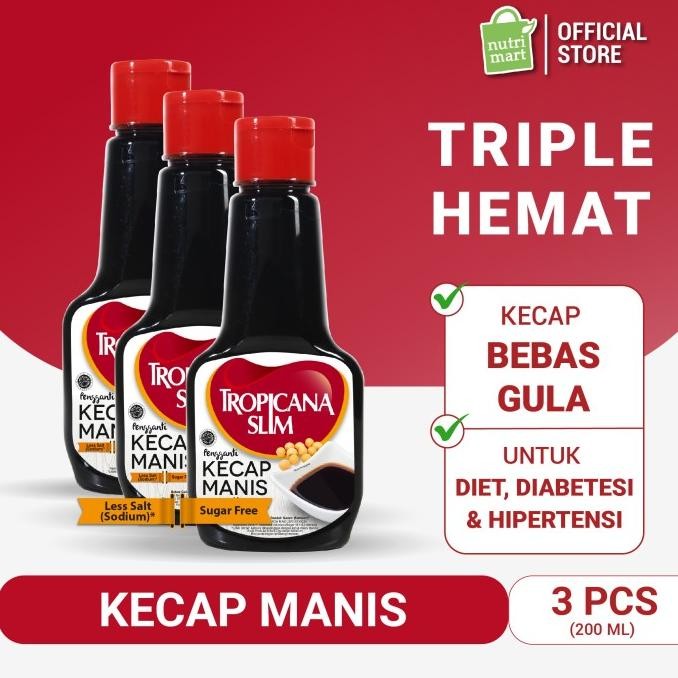 

Triple Pack - Tropicana Slim Kecap Manis 200ml (3 pcs)