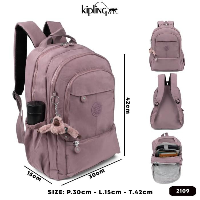 Tas Ransel Kipling - Tas Laptop Backpack Sekolah Ukuran Besar
