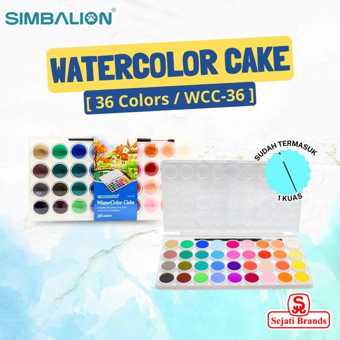 

Simbalion Water Color Cake 36 Colors - WCC 36