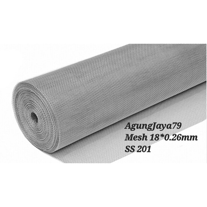 Kawat nyamuk stainless 201 mesh 18*0.26mm wiremesh stainless steel 201