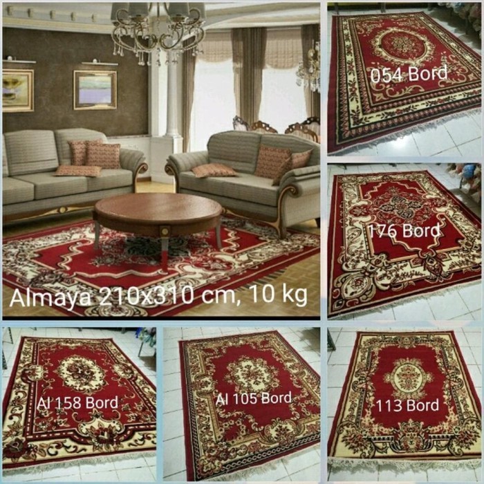 Karpet Permadani Almaya 210X310 MOTIF MINIMALIS, BUNGA.