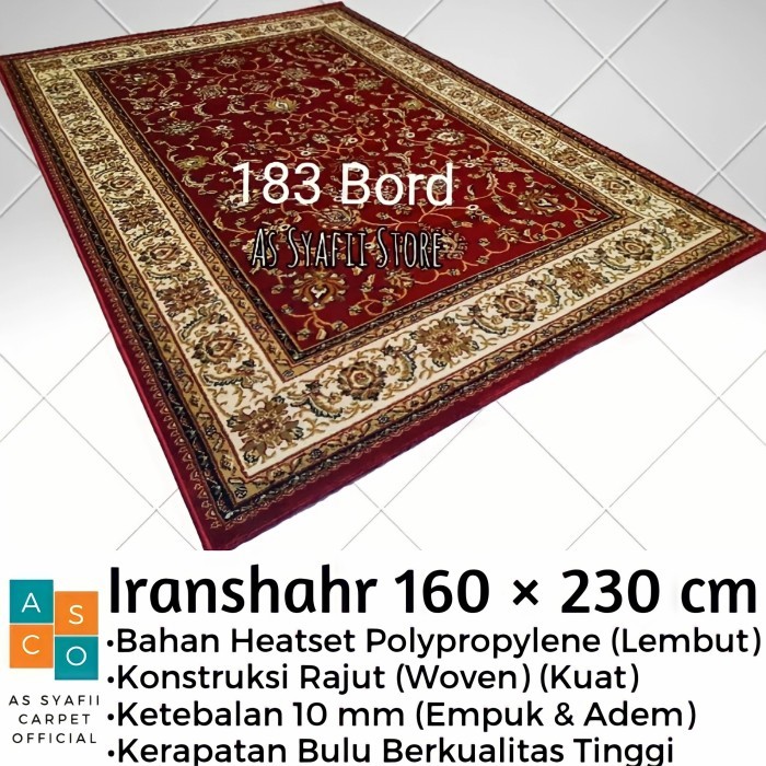 KARPET PERMADANI SEMI TURKI 160230 KARPET MEJA RUANG TAMU IRANSHAHR