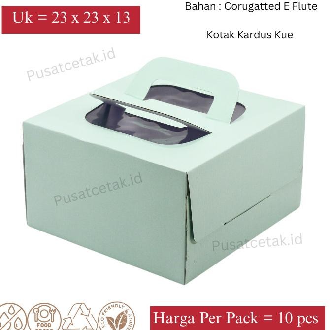 

BEBAS ONGKIR - Cake Box / Kardus Cake / Kotak Cake 23 x 23 x 13 cm