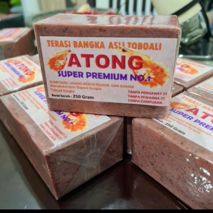 

TERASI BANGKA ATONG SUPER PREMIUM BELACAN BANGKA ASLI TOBOALI UK.250GR