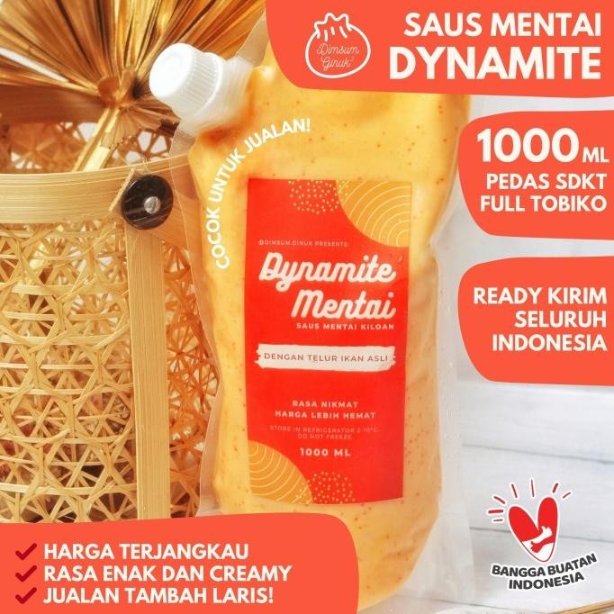 

Saos Saus Mentai Halal Sauce Mentaiko Rice Salmon Dimsum Ginuk 1000 ml