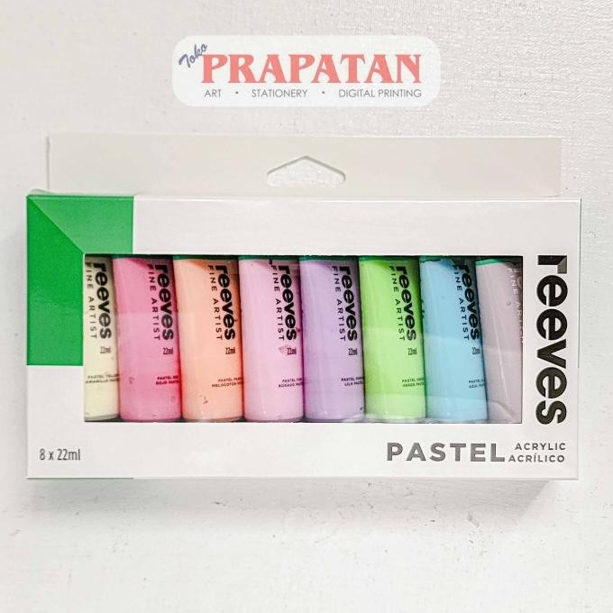 

Cat Akrilik Set Reeves 8x22ml PASTEL METALLIC | Reeves Acrylic Set
