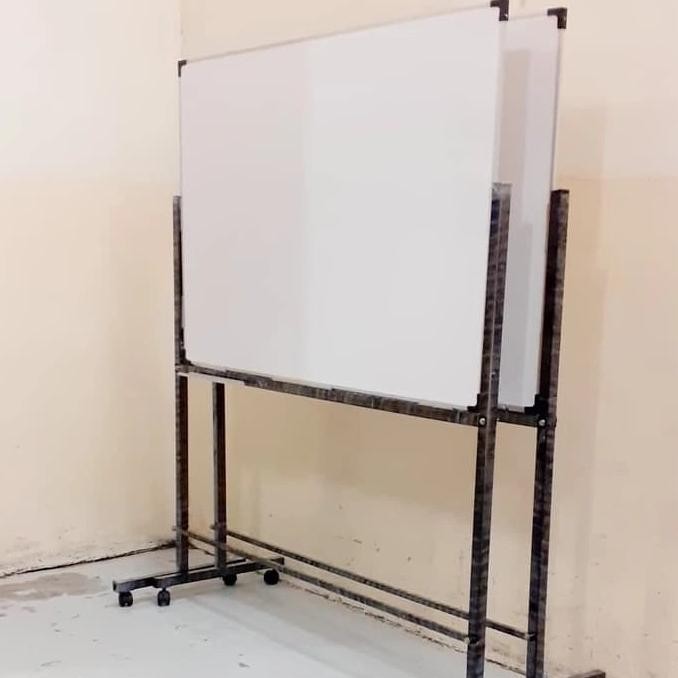 

TERMURAH - whiteboard standing 80x120cm