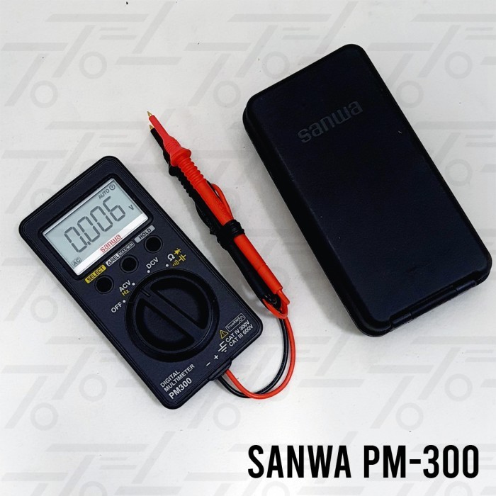 Berkualitas Sanwa Pm300 Digital Compact Multitester True Rms Mini Pocket Size