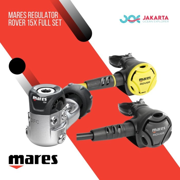 PERLENGKAPAN DIVING MARES REGULATOR ROVER 15X FULL SET / REGULATOR DIVING / SCUBA DIVING READY STOK