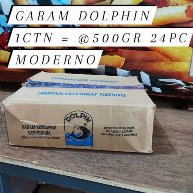 

Dolphin Garam 500gr x 24 pack kartonan