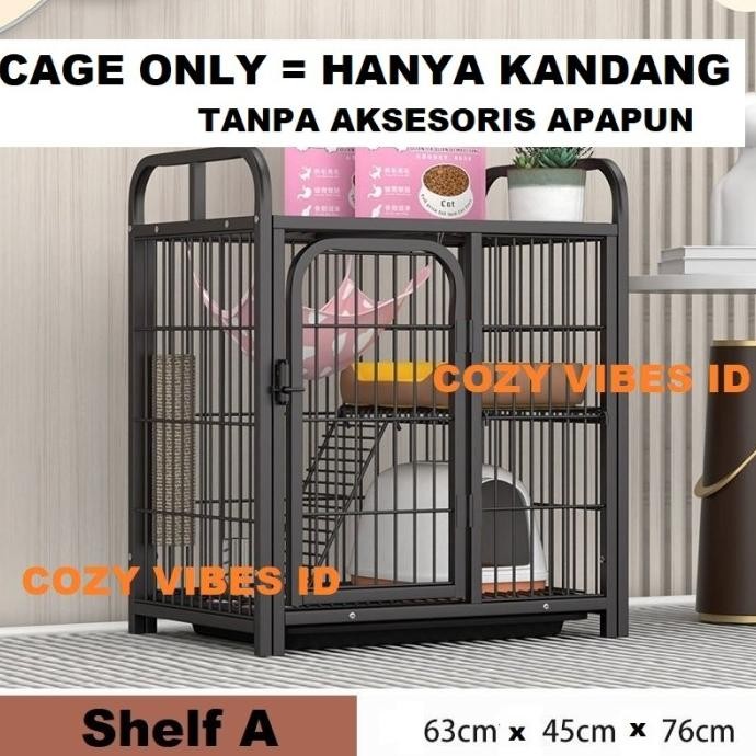 kandang kucing anjing burung hewan peliharaan kandang besi besar jumbo