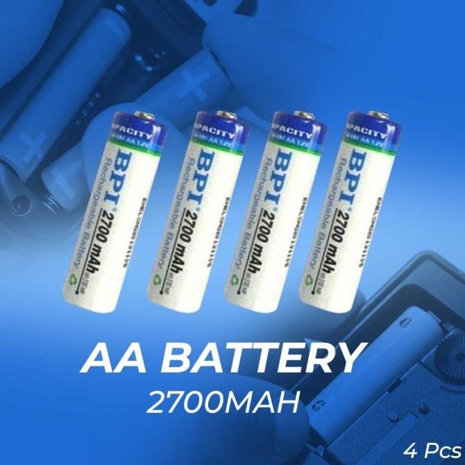 Enelong Battery Baterai Charge Aa Bpi Ni-Mh Aa Battery 2400Mah 4Pcs