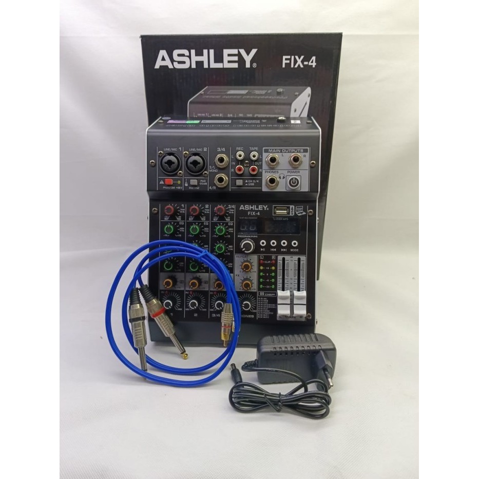 Termurah Mixer Audio Ashley Fix 4 Professional Mixer 4 Channel Original