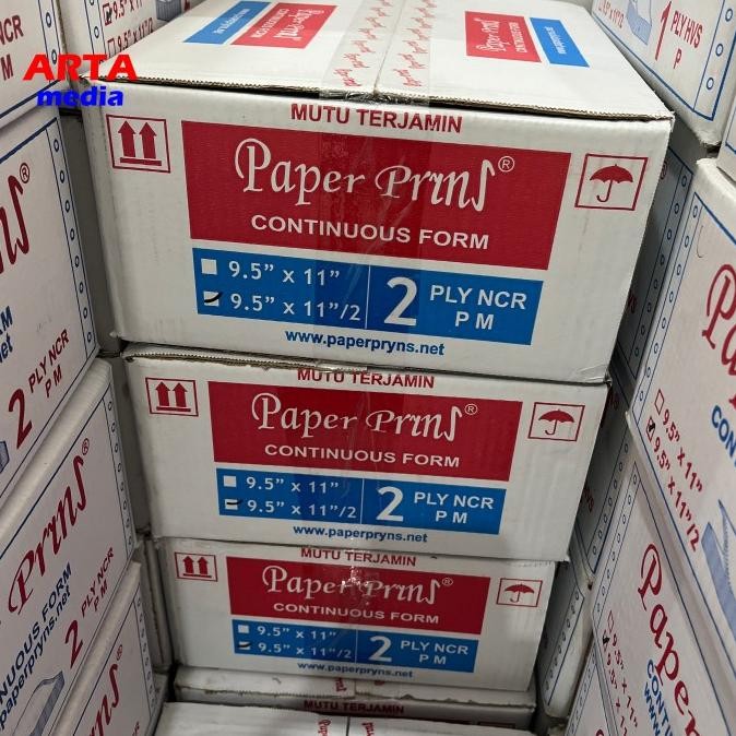

TERMURAH - Continuous Form Paper Prins 9.5"x11"/2 - 2 ply