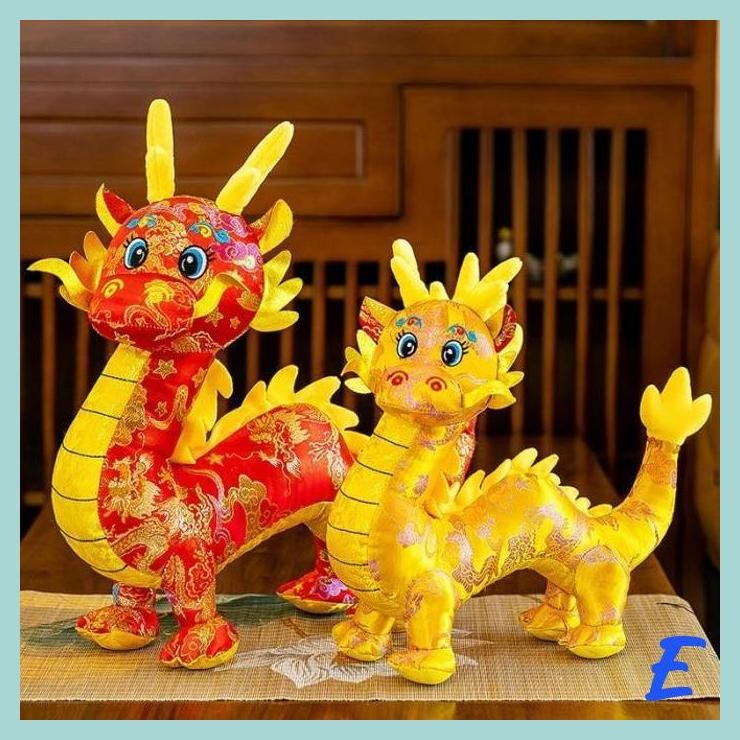 | MIS | BONEKA NAGA 2024 DRAGON PLUSH TOY BONEKA KAIN SEQUIN NAGA GLITER MURAH