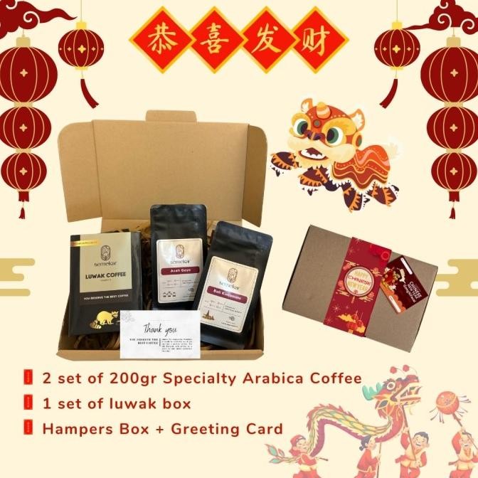 

Kopi Gift Box Hampers Natal | Luwak Box + 2 Varian Arabica Specialty