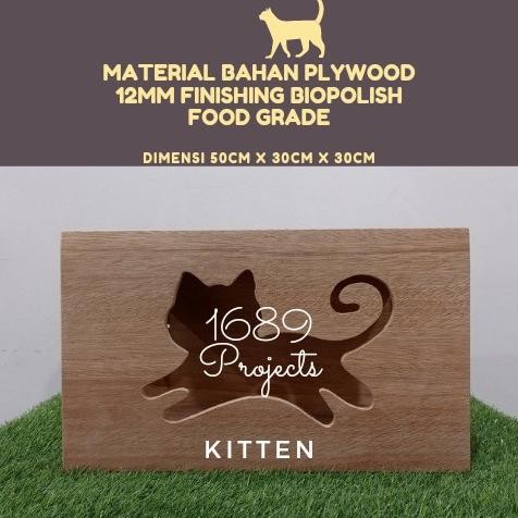 Rumah kandang kucing kayu cat house playground custom cat tree